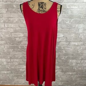 Cherish Red T-Shirt Tank Dress